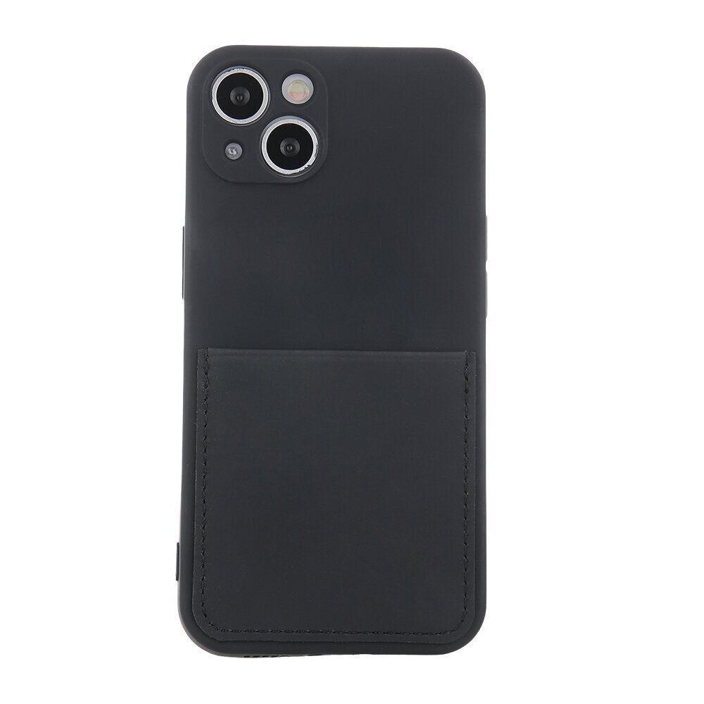 Telefoniümbris Fusion Card Case silikoonist Samsung A236 Galaxy A23 5G, must цена и информация | Telefoni kaaned, ümbrised | kaup24.ee