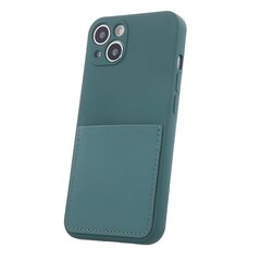 Telefoniümbris Fusion Card Case silikoonist Apple iPhone 14, roheline hind ja info | Telefoni kaaned, ümbrised | kaup24.ee