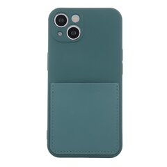 Telefoniümbris Fusion Card Case silikoonist Samsung A135 Galaxy A13 4G, roheline цена и информация | Чехлы для телефонов | kaup24.ee