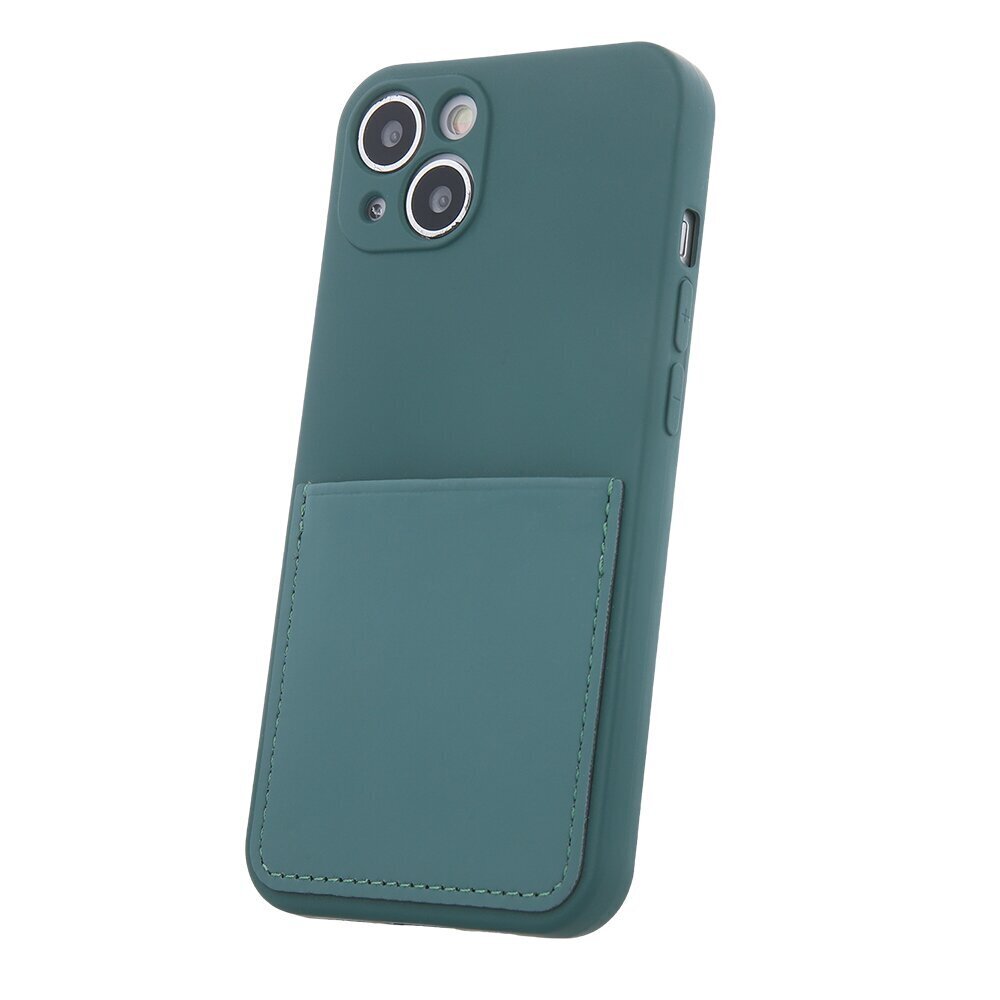 Telefoniümbris Fusion Card Case silikoonist Samsung A236 Galaxy A23 5G, roheline hind ja info | Telefoni kaaned, ümbrised | kaup24.ee