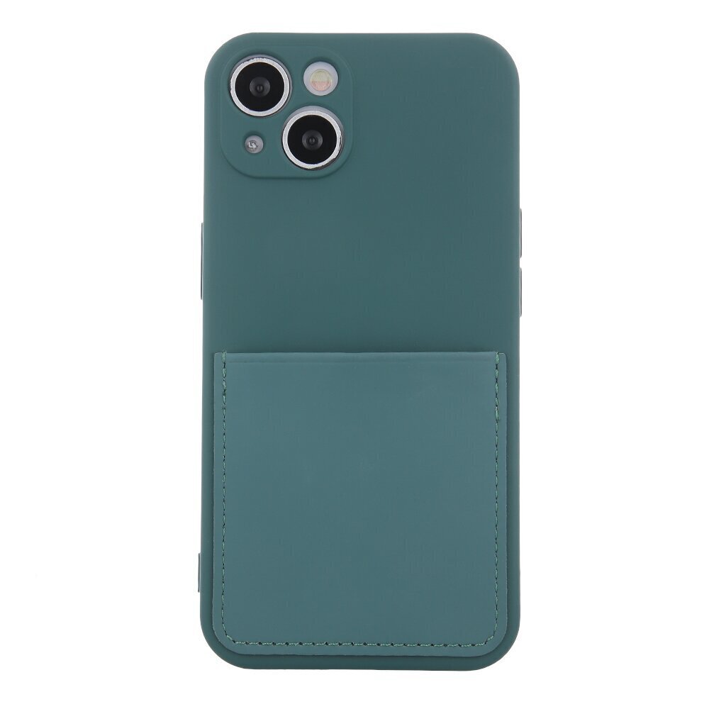 Telefoniümbris Fusion Card Case silikoonist Samsung A336 Galaxy A33 5G, roheline hind ja info | Telefoni kaaned, ümbrised | kaup24.ee