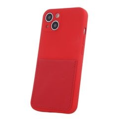 Telefoniümbris Fusion Card Case silikoonist Apple iPhone 14 Pro Max, punane цена и информация | Чехлы для телефонов | kaup24.ee