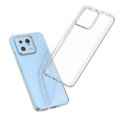 Telefoniümbris Fusion Ultra Back Case 1 mm Protect silikoonist Xiaomi 13, läbipaistev hind ja info | Telefoni kaaned, ümbrised | kaup24.ee