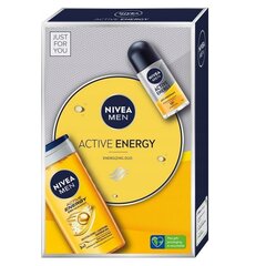 Nivea komplekt: Men Active Energy dušigeel, 250 ml + rullantiperspirant, 50 ml hind ja info | Dušigeelid, õlid | kaup24.ee