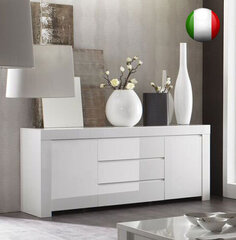 Комод Amalfi, 190x50x82 см, белый цена и информация | Комоды | kaup24.ee