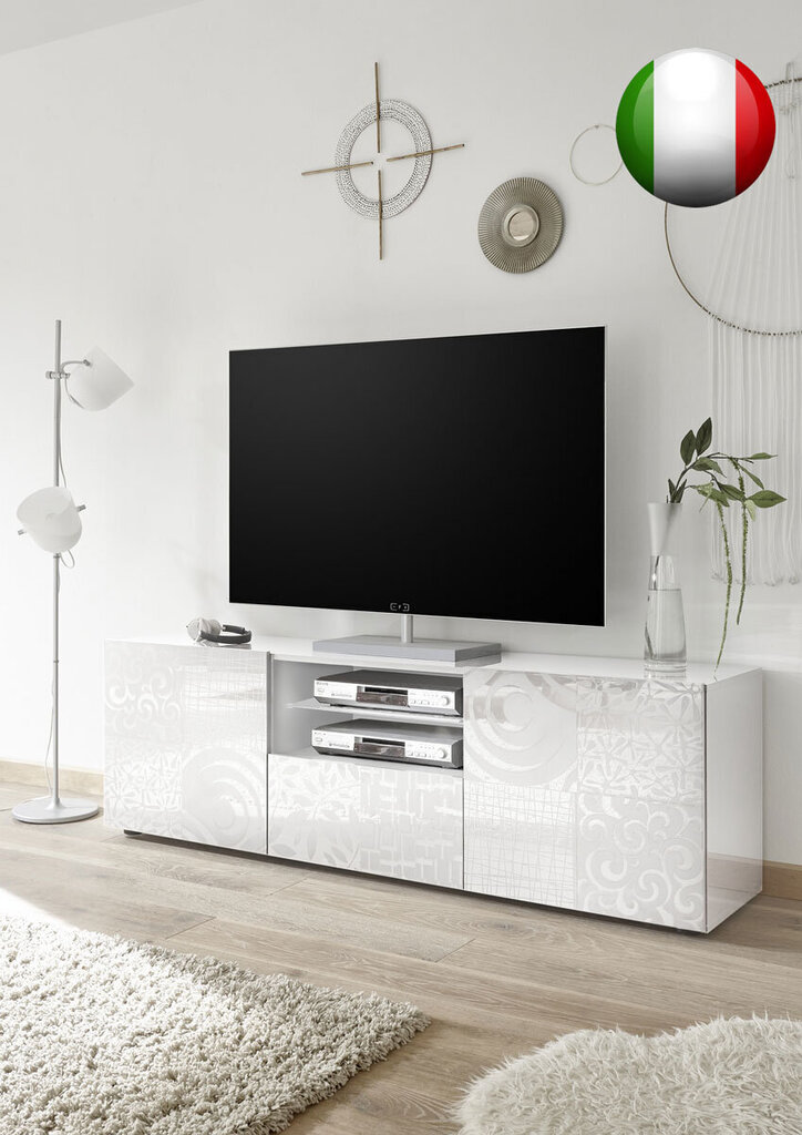 TV-kapp Miro, 181x43x57 cm, valge цена и информация | TV alused | kaup24.ee