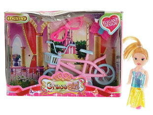 Кукла с велосипедом и аксессуарами цена и информация | Игрушки для девочек | kaup24.ee