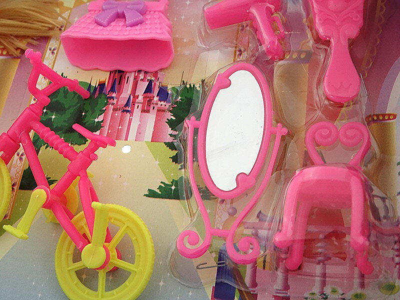 Nukk koos jalgratta ja aksessuaaridega hind ja info | Tüdrukute mänguasjad | kaup24.ee