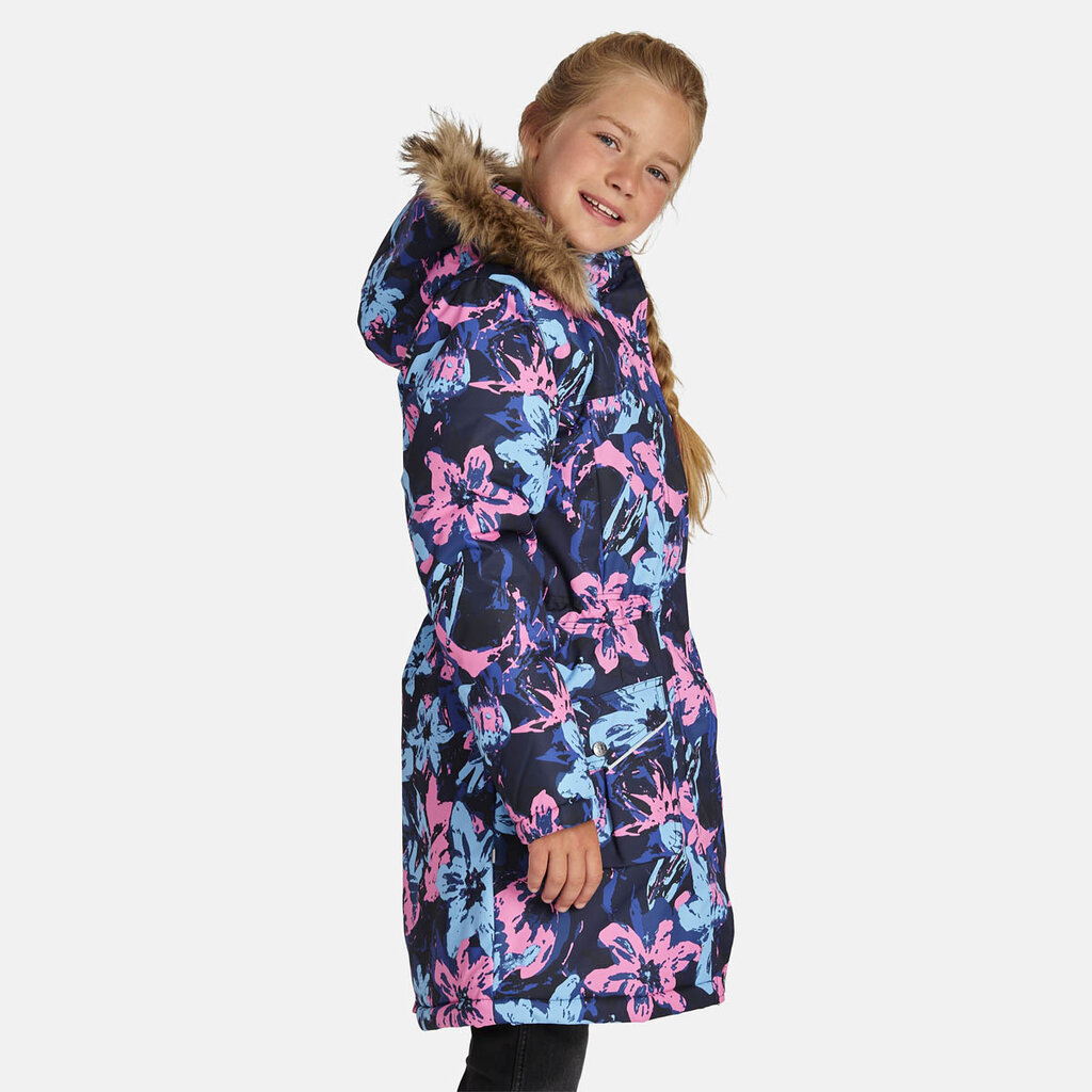 Huppa tüdrukute talveparka MONA 2, 300 g, sinine-roosa цена и информация | Laste talveriided | kaup24.ee