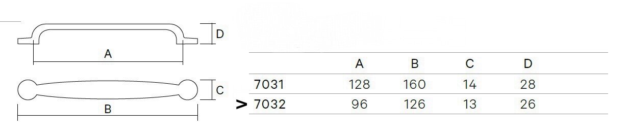 Käepide 7032-030, 96mm, pronks, kriimustatud, 4 tk. цена и информация | Mööbli käepidemed | kaup24.ee