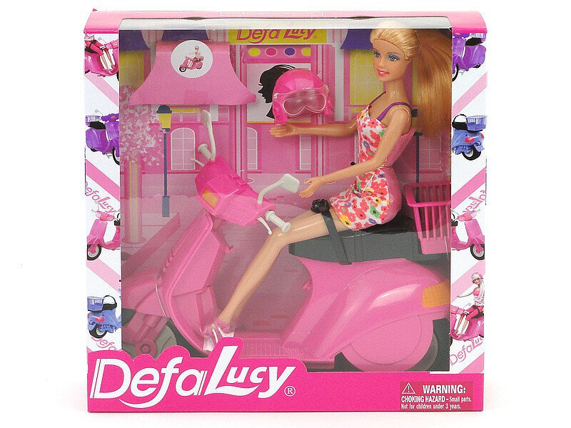 Nukk motorolleriga Defa Lucy 29cm цена и информация | Tüdrukute mänguasjad | kaup24.ee
