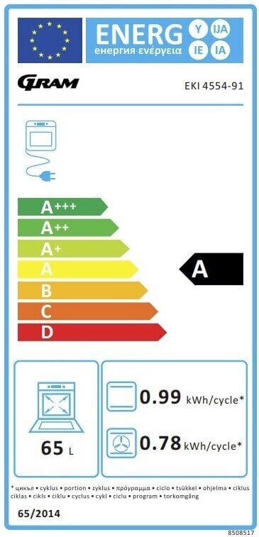 Gram EKI 4554-91 hind ja info | Elektripliidid | kaup24.ee