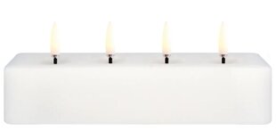 Uyuni Block LED свеча, 18x5x3,8 см цена и информация | Подсвечники, свечи | kaup24.ee