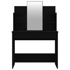 vidaXL tualettlaud peegliga, must, 96 x 40 x 142 cm hind ja info | Tualettlauad | kaup24.ee