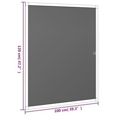 vidaXL putukavõrk aknale pruun 100 x 120 cm цена и информация | Москитные сетки | kaup24.ee