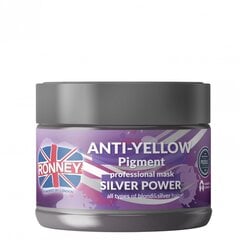 Маска, нейтрализующая желтые оттенки Ronney Professional Silver Power Anti-Yellow Pigment, 300 мл цена и информация | Средства для укрепления волос | kaup24.ee