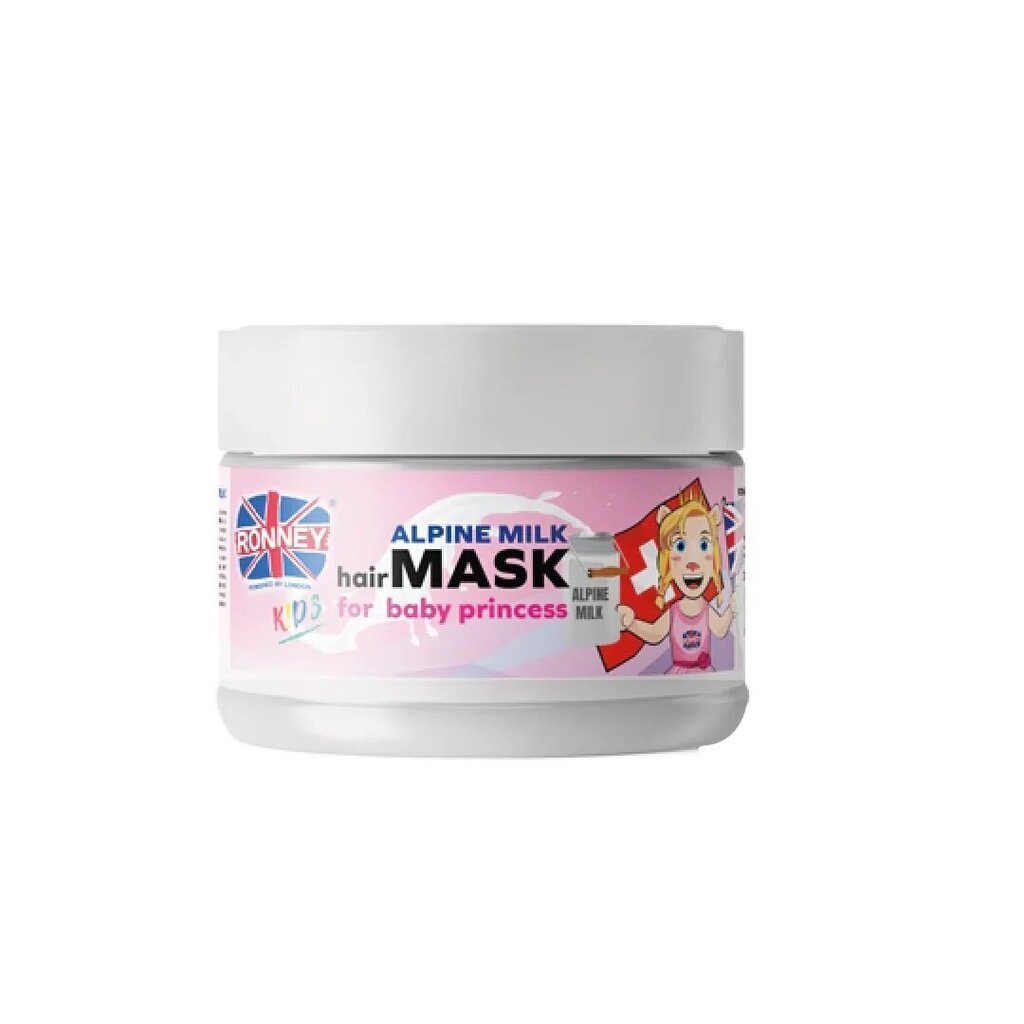 Juuksemask Baby Princess lastele Ronney Kids On Tour To Switzerland Alpine Milk, 300ml цена и информация | Laste ja ema kosmeetika | kaup24.ee