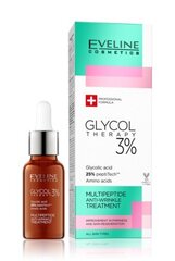 Kortsudevastane näoseerum Eveline Multipeptide Glycol Therapy 3%, 18ml hind ja info | Näoõlid, seerumid | kaup24.ee