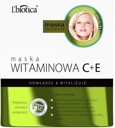 C+E-vitamiiniga mask Lbiotica, 23ml цена и информация | Näomaskid, silmamaskid | kaup24.ee