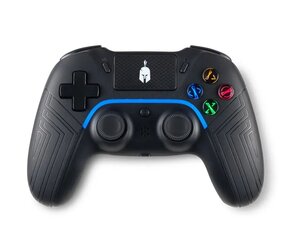 Spartan Gear - Aspis 4 juhtmega juhtmega juhtmevaba kontroller (Ühildub PC [juhtmega] ja Playstation 4 [juhtmevaba]) (Värv: must) hind ja info | Mängupuldid | kaup24.ee