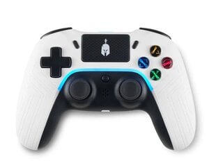 Spartan Gear - Aspis 4 juhtmega juhtmega juhtmevaba kontroller (Ühildub PC [juhtmega ühendatud] ja Playstation 4 [juhtmevaba]) (valge/must) hind ja info | Mängupuldid | kaup24.ee