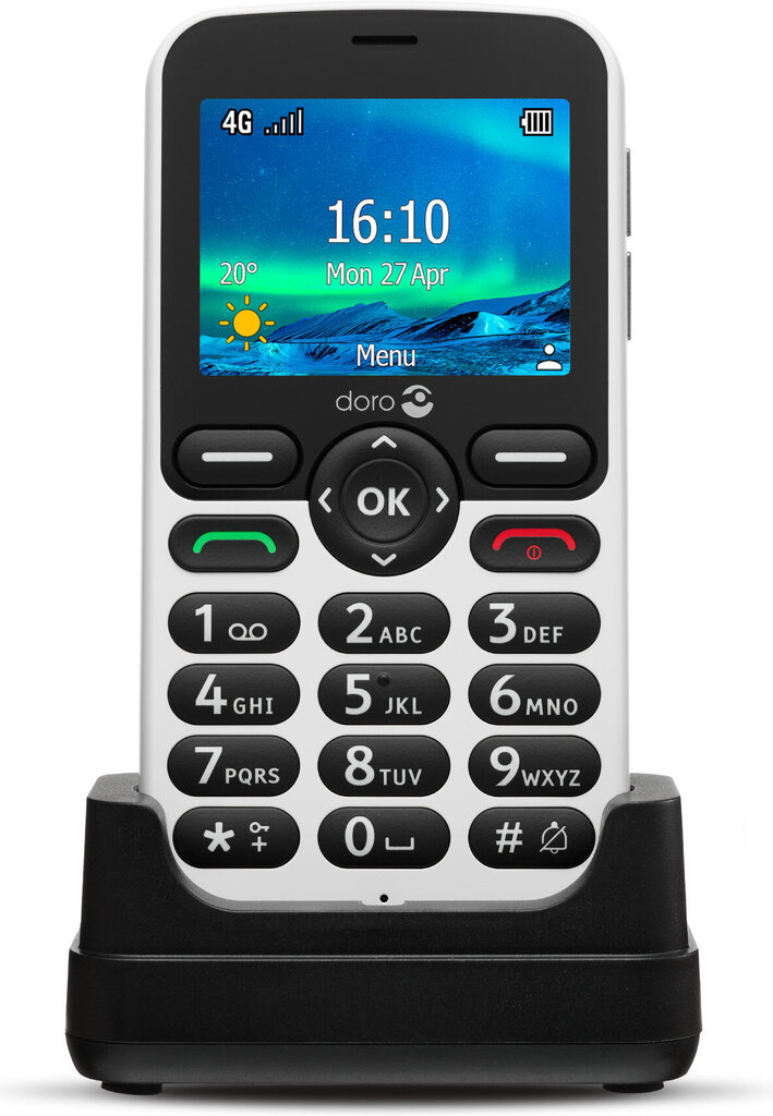 Doro 5861 White/Black цена и информация | Telefonid | kaup24.ee