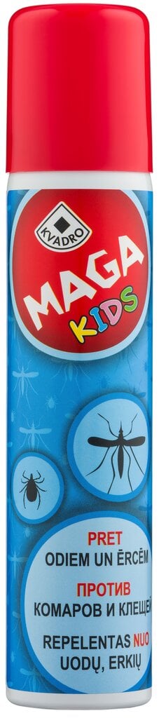 Sääse tõrjevahend Maga Kids, 100 ml цена и информация | Sääsetõrje- ja puugitõrjevahendid | kaup24.ee
