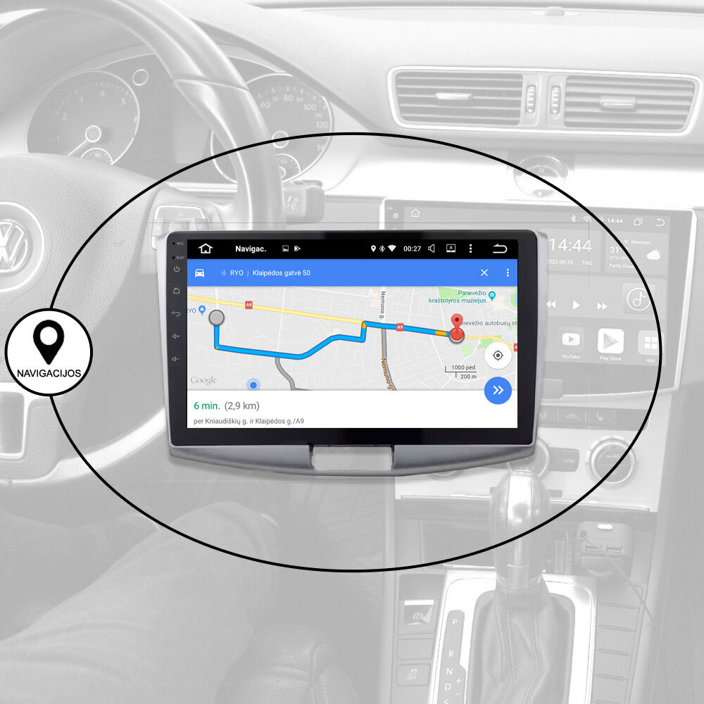 Android Multimedia Volkswagen cc Passat B6 B7 2008-15 hind ja info | Autoraadiod, multimeedia | kaup24.ee