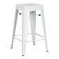 Baaritool Hocker "Paris" 66 cm, valge inspireeritud "Tolixist" цена и информация | Söögilaua toolid, köögitoolid | kaup24.ee