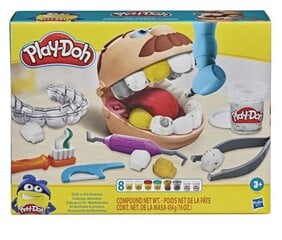 Набор пластилина Dentist Hasbro Play-Doh Drill 'n Fill Dentist цена и информация | Drewniana Wieża Piramida Kura Nakładanie Kolorowych Kwadratów LD-15 15276 | kaup24.ee