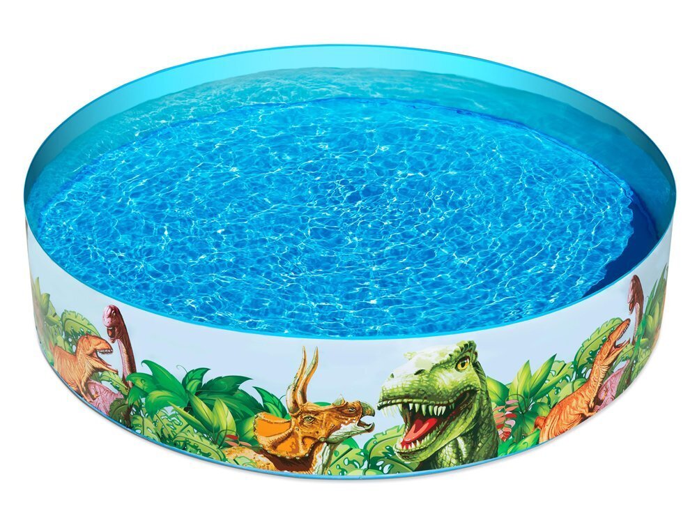 Täispuhutav bassein lastele, Bestway Dinosaur Fill N Fun bassein, 183x38cm, ilma filtrita hind ja info | Basseinid | kaup24.ee