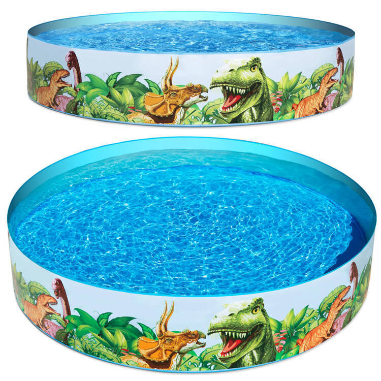 Täispuhutav bassein lastele, Bestway Dinosaur Fill N Fun bassein, 183x38cm, ilma filtrita hind ja info | Basseinid | kaup24.ee