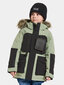 Didriksons laste talveparka MAGNETIT, rohekashall-must hind ja info | Laste talveriided | kaup24.ee