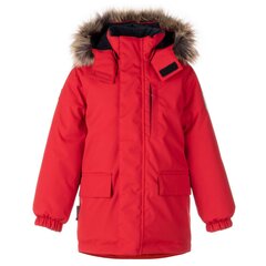 Laste talveparka Lenne 330g Snow 23341*622, punane 4741593431531 hind ja info | Poiste joped | kaup24.ee