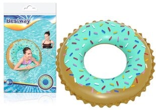 Ujumisratas , 91 cm, mint, Bestway Donut hind ja info | Täispuhutavad veemänguasjad ja ujumistarbed | kaup24.ee