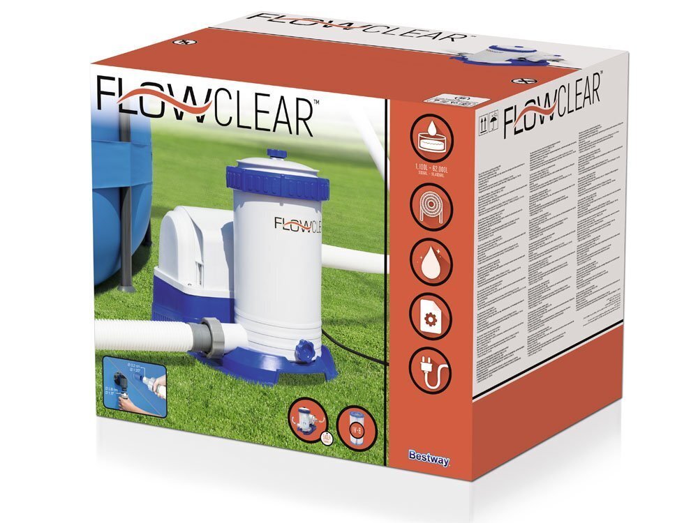 Bestway FlowClear basseinipump koos filtriga цена и информация | Basseini filtrid | kaup24.ee