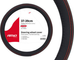 Amio Steering wheel cover SWC-01-M (37-39cm) цена и информация | Чехлы для руля и рули | kaup24.ee