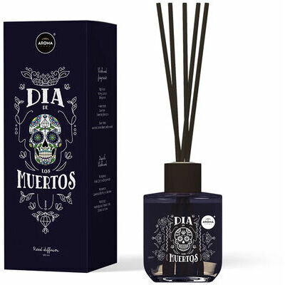 Kodune õhuvärskendaja pulkadega, Dia De Los Muertos Black oud, Aroma Home, 100 ml цена и информация | Kodulõhnastajad | kaup24.ee