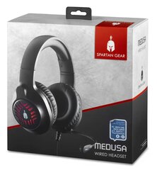 Juhtmega kõrvaklapid Spartan Gear - Medusa (Ühildub PC, PS4, PS5.XBOX1, XBOX seeria x/s, switch), must hind ja info | Kõrvaklapid | kaup24.ee