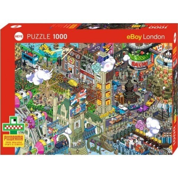 Puzzle 1000 eBoy: Londoni otsing цена и информация | Pusled | kaup24.ee