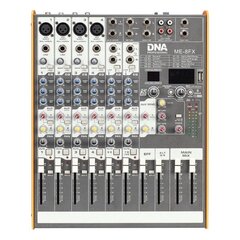 DNA ME-8FX helimikser 8 kanaliga USB Bluetooth hind ja info | DJ puldid | kaup24.ee