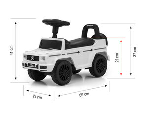 Pealeistutav auto, Mercedes G350d, värv: must/valge цена и информация | Игрушки для малышей | kaup24.ee