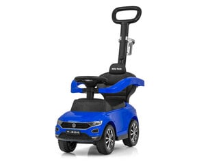 Машина каталка для малышей, с ручкой, Volkswagen T-Roc, цвет: чёрный/синий цена и информация | Игрушки для малышей | kaup24.ee