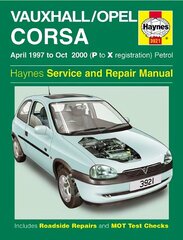 Vauxhall/Opel Corsa Petrol (Apr 97 - Oct 00) Haynes Repair Manual hind ja info | Reisiraamatud, reisijuhid | kaup24.ee