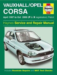 Vauxhall/Opel Corsa Petrol (Apr 97 - Oct 00) Haynes Repair Manual цена и информация | Путеводители, путешествия | kaup24.ee