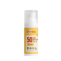 Солнцезащитный крем для лица Derma Sun Anti-Age SPF50, 50мл цена и информация | Кремы от загара | kaup24.ee