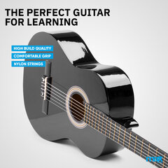 MAX SoloArt Черный комплект классической гитары с гитарной стойкой цена и информация | Гитары | kaup24.ee