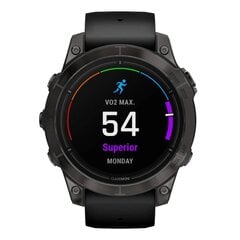 Garmin epix Pro Gen 2 Sapphire Carbon Gray DLC Titanium/Black 47мм цена и информация | Смарт-часы (smartwatch) | kaup24.ee
