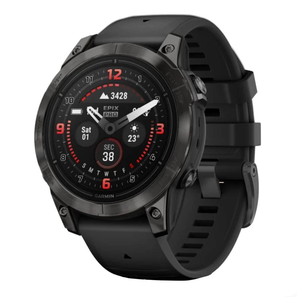 Garmin epix Pro Gen 2 Sapphire Carbon Gray DLC Titanium/Black hind ja info | Nutikellad (smartwatch) | kaup24.ee