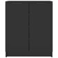 vidaXL jalatsikapp, must, 59 x 35 x 70 cm, tehispuit цена и информация | Jalatsikapid, jalatsiriiulid | kaup24.ee
